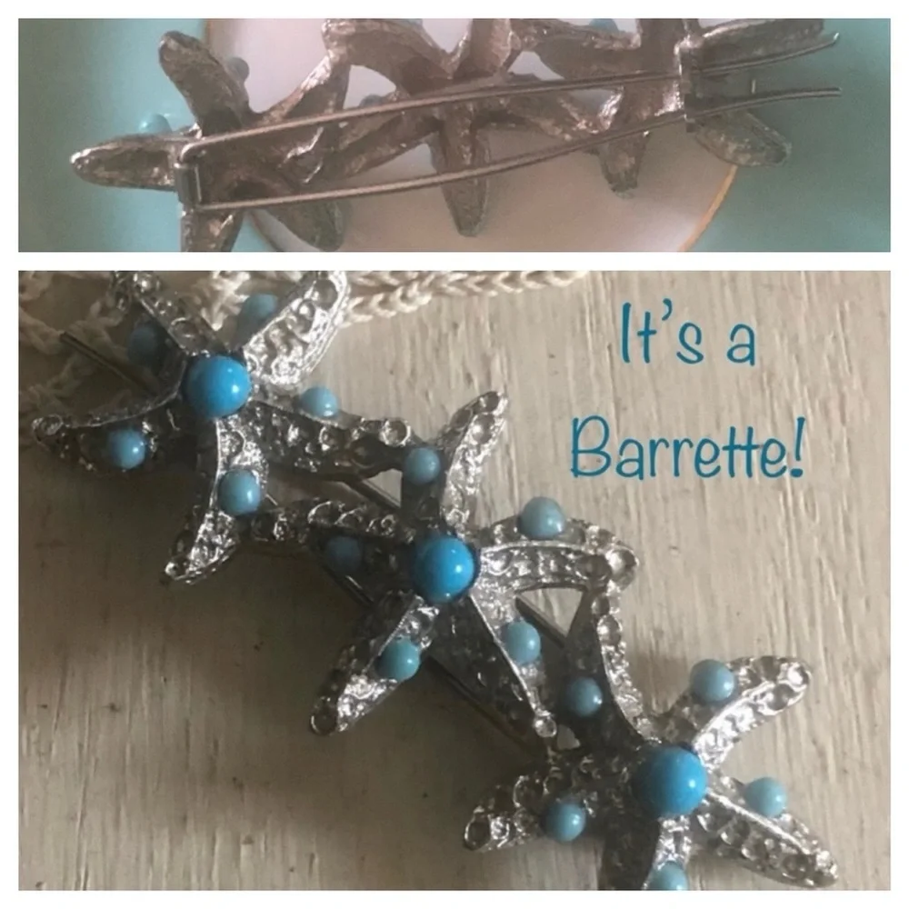 Vintage Starfish Barrette